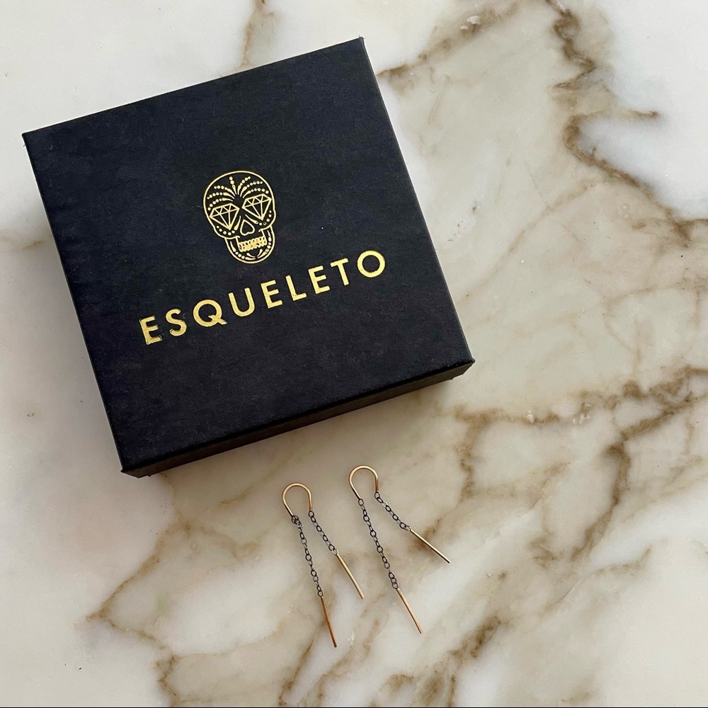 Melissa Joy Manning Horseshoe Chain Earrings